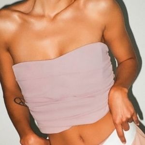 NWT Zara Blush Pink Tube Top